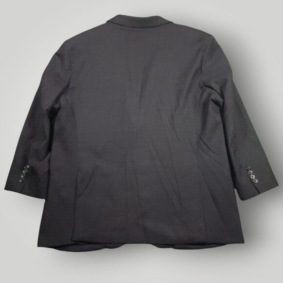 Kenneth Cole Awearness Blazer Sport Coat Mens 48R Wool Blend Lightweight Check - Picture 3 of 10